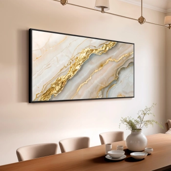 Quadro Decorativo Canvas Abstrato Marmorizado