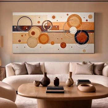 Quadro Decorativo Canvas Circulos