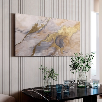 Quadro Decorativo Canvas Estilo Marmore
