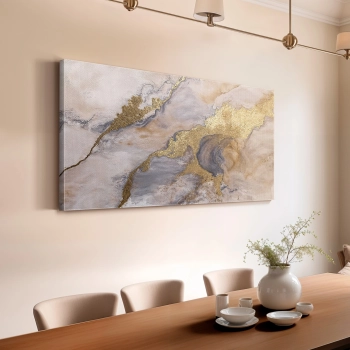 Quadro Decorativo Canvas Estilo Marmore