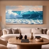 Quadro Decorativo Canvas Ondas do Mar Tubulares