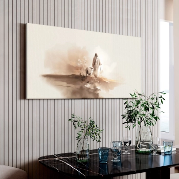 Quadro Decorativo Canvas Jesus e Ovelhas