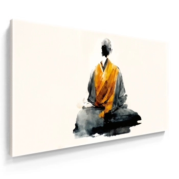 Quadro Decorativo Canvas Monge Meditação