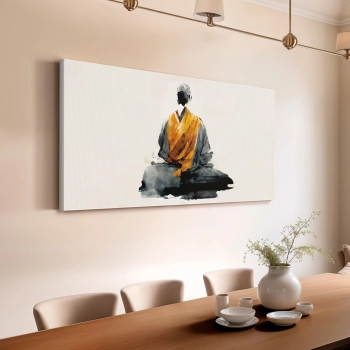 Quadro Decorativo Canvas Monge Meditação