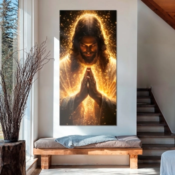 Quadro Decorativo Canvas Jesus Orando