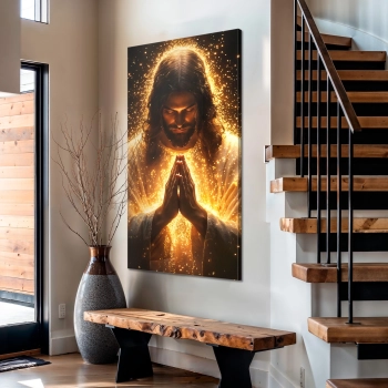 Quadro Decorativo Canvas Jesus Orando