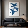 Quadro Decorativo Mar Azul Pássaros