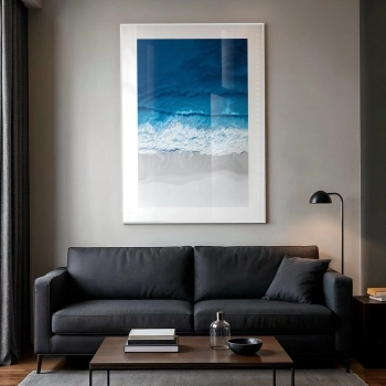 Quadro Decorativo Mar Azul Praia