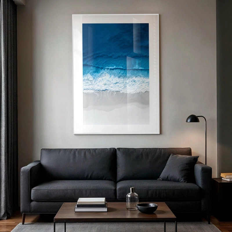 Quadro Decorativo Mar Azul Praia