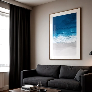 Quadro Decorativo Mar Azul Praia