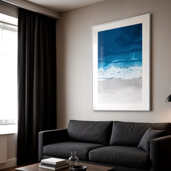 Quadro Decorativo Mar Azul Praia