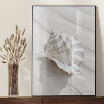 Quadro Decorativo Mar Azul Concha