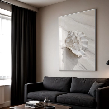 Quadro Decorativo Mar Azul Concha